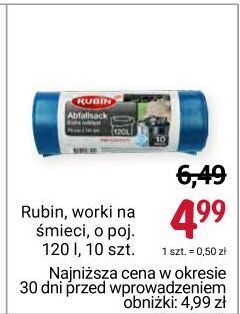Rossmann Worki na śmieci 120 l rubin oferta
