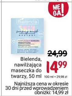 Rossmann Maseczka prebiotyczna kojaco-nawilżająca bielenda skin restart oferta