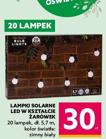 Dealz Lampki solarne 20 led 5.7 m oferta