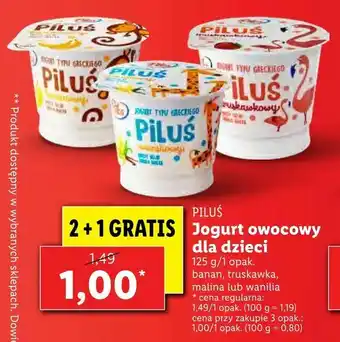 Lidl Jogurt owocowy dla dzieci oferta