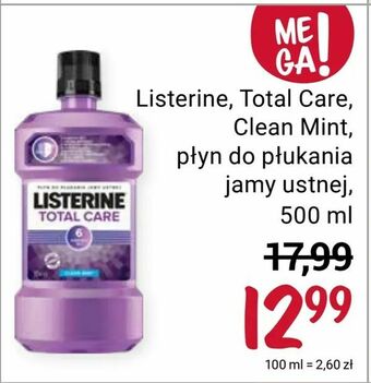 Rossmann Listerine, Total Care, Clean Mint, płyn do płukania jamy ustnej oferta