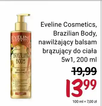 Rossmann Eveline Cosmetics, Brazilian Body, nawilżający balsam brązujący do ciała 5w1 oferta