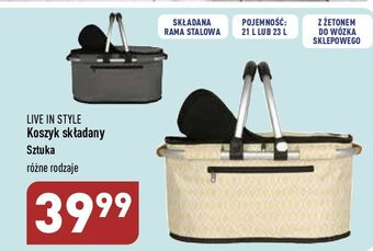 ALDI Koszyk składany 23 l live in style oferta
