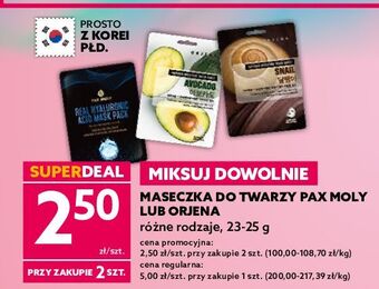 Dealz Maska w płachcie snail orjena oferta