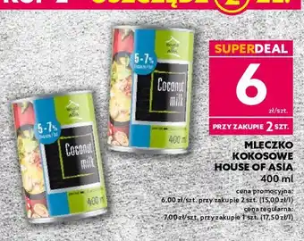 Dealz Mleczko kokosowe 5-7% house of asia oferta