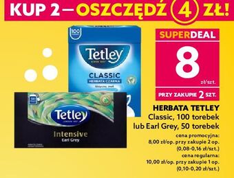 Dealz Herbata czarna tetley classic oferta