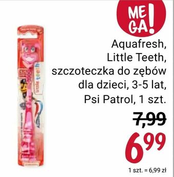 Rossmann Aquafresh, Little Teeth, szczoteczka do zębów dla dzieci, 3-5 lat, Psi Patrol, 1 szt oferta