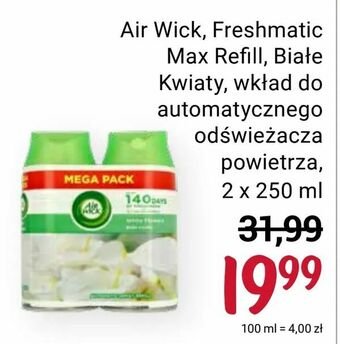 Rossmann Air Wick, Freshmatic Max Refill, Białe Kwiaty, wkład do automatycznego odświeżacza powietrza oferta