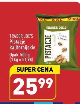 ALDI Pistacje kalifornijskie trader joe's oferta