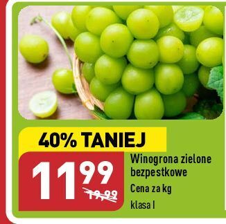ALDI Winogrona zielone oferta