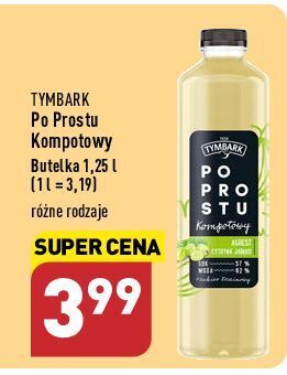 ALDI Napój kompotowy agrest-cytryna-jabłko tymbark po prostu oferta