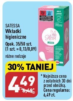 ALDI Wkładki higieniczne normalne satessa oferta