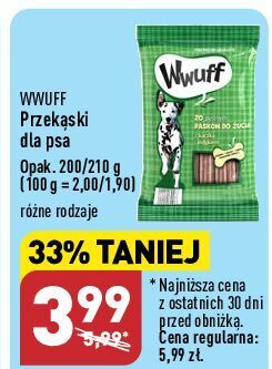 ALDI Przekąska dla psa higiena zębów wwuff oferta
