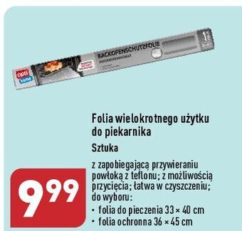 ALDI Folia ochronna do piekarnika 36 x 45 cm opti home oferta