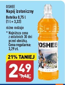 ALDI Napój izotoniczny pomarańczowy oshee oferta