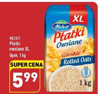 ALDI Płatki owsiane górskie melvit oferta