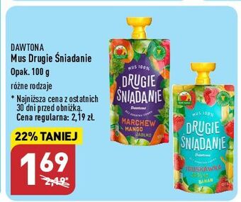ALDI Mus marchew-mango-jabłko drugie śniadanie oferta