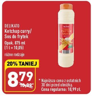 ALDI Ketchup z przyprawą curry łagodny delikato oferta