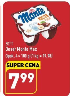 ALDI Deser mleczno-czekoladowy z orzechami zott monte oferta