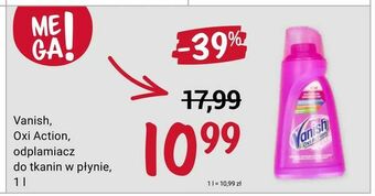 Rossmann Vanish, Oxi Action, odplamiacz do tkanin w płynie 1 l oferta