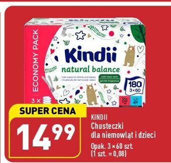 ALDI Chusteczki wilgotne natural balance cleanic kindii oferta