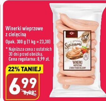 ALDI Winerki wieprzowe z cielęciną kabanos oferta