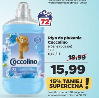 Netto Płyn do płukania blue splash coccolino oferta