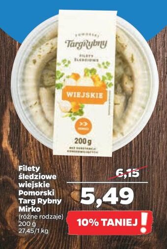 Netto Filety śledziowe wiejskie pomorski targ rybny oferta