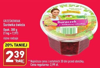 ALDI Grześkowiak Surówka świeża 300g oferta