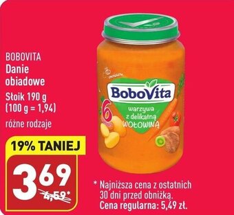 ALDI Bobovita danie obiadowe 190g oferta