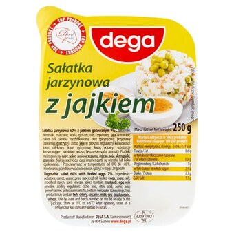 Netto Dega sałatka jarzynowa z jajkiem 250 g oferta