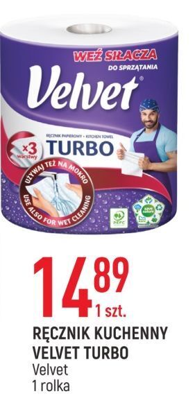 E.Leclerc Ręcznik papierowy velvet turbo oferta