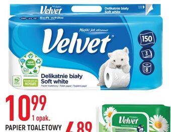 E.Leclerc Papier toaletowy delikatnie biały velvet oferta