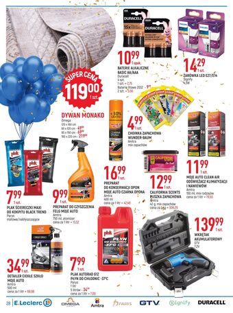 E.Leclerc Ściereczki do kokpitu matowe plak oferta