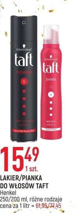E.Leclerc Lakier do włosów taft power oferta