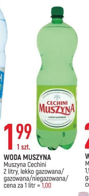 E.Leclerc Woda niskonasycona muszyna cechini oferta