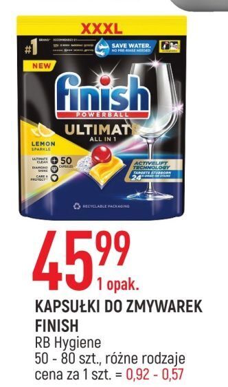 E.Leclerc Tabletki do zmywarek lemon finish quantum ultimate oferta