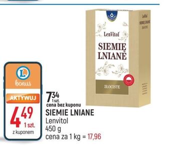 E.Leclerc Siemię lniane złociste oleofarm oferta