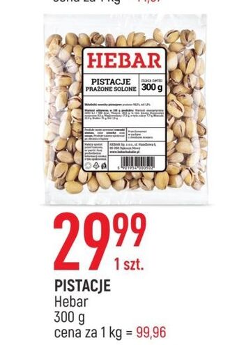 E.Leclerc Pistacje hebar oferta