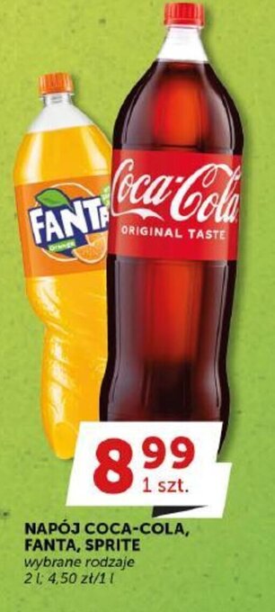 Groszek Napój coca-cola fanta sprite oferta