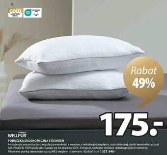 JYSK Wellpur poduszka ergonomiczna strokken 42x65x15cm oferta