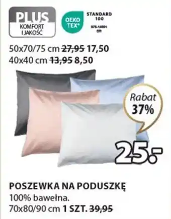 JYSK Poszewka na poduszkę 70x80/90cm oferta