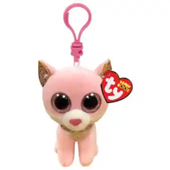 Claire's Ty® beanie boos fiona the cat keyring clip oferta