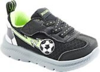 Deichmann Lekkie szaro-czarne sneakersy chłopięce skechers w stylu piłkarskim oferta