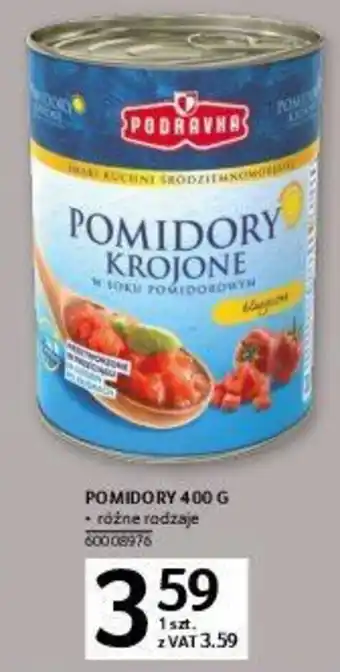 Selgros Podravka Pomidory 400g oferta