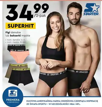 Biedronka Bokserki męskie m-xxl starter oferta