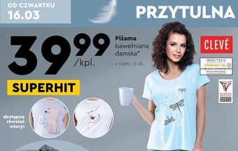 Biedronka Piżama damska s-xl cleve oferta