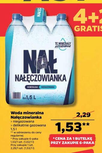 Netto Woda mineralna nałęczowianka oferta
