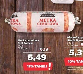 Metka cebulowa stół sołtysa