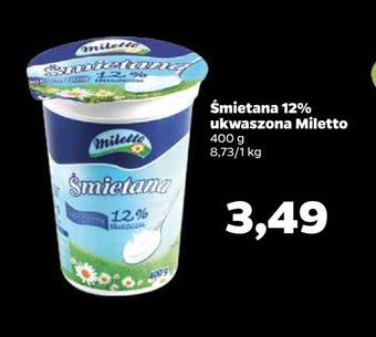 Netto Śmietana 12% ukwaszona miletto oferta
